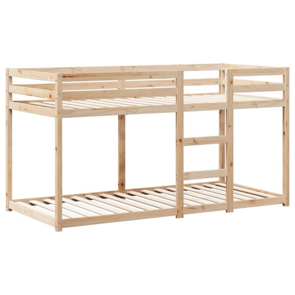 vidaXL Køyeseng uten madrass 90x200 cm heltre furu