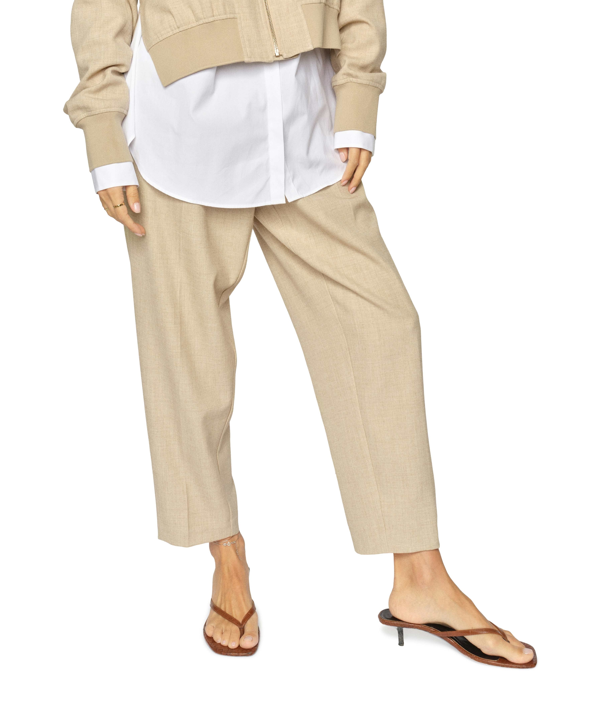 Mos Mosh MMLeysa Flair dames broek beige