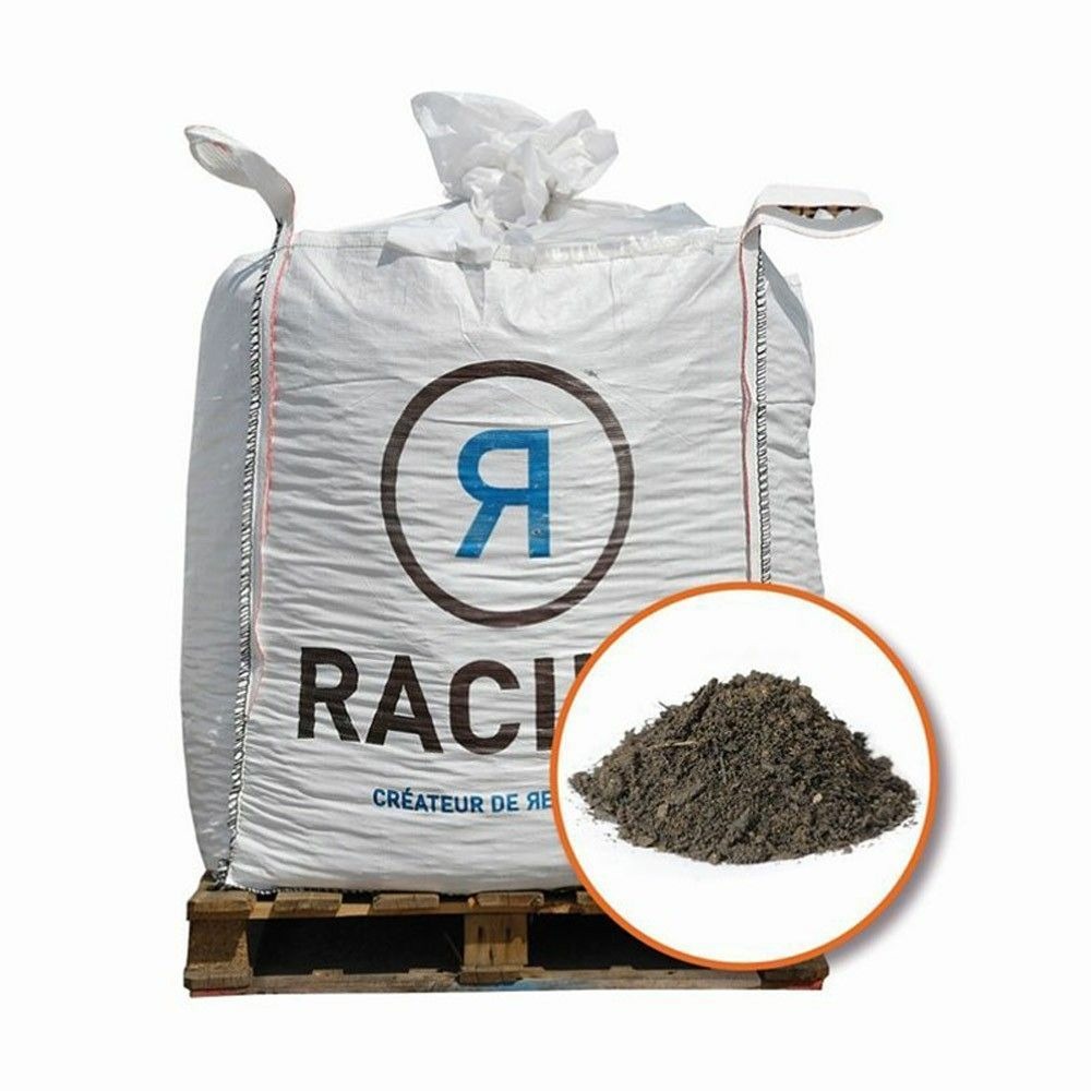 Terre végétale enrichie de compost calibre 0-15 big bag 500 litres