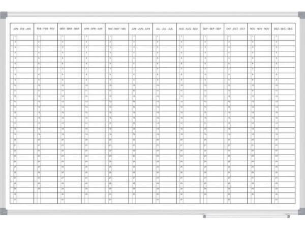 MAUL whiteboard årsplanlegger MAULstandard 60x90cm
