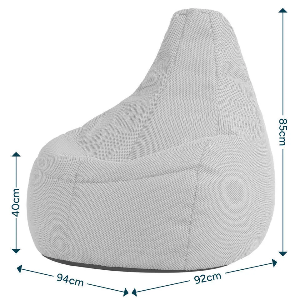 icon - Dalton XL Zitzak Fauteuil - Gaming - Marineblauw