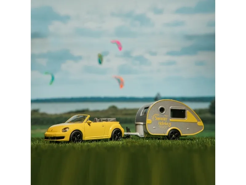Siku Car With Trailer Caravan