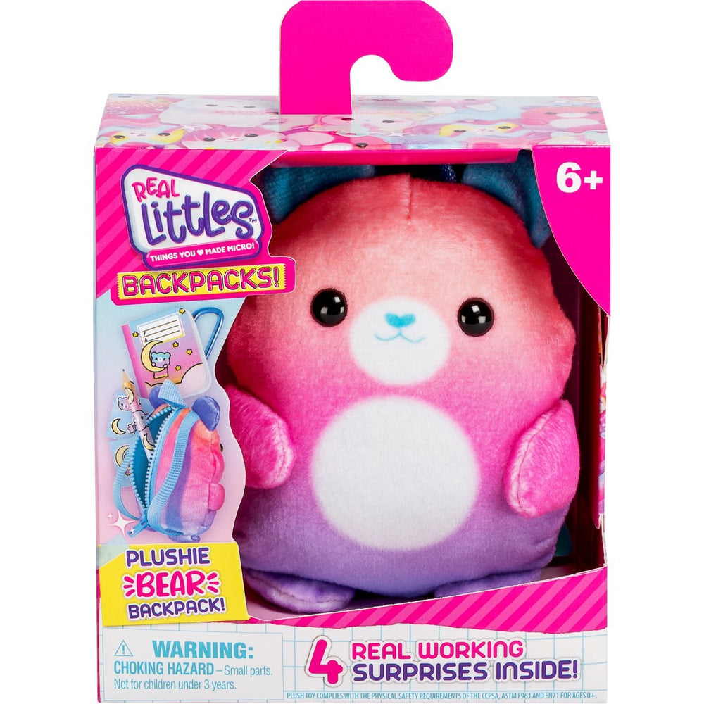 Køb Real Littles Rygsæk Plysven Bjørn
