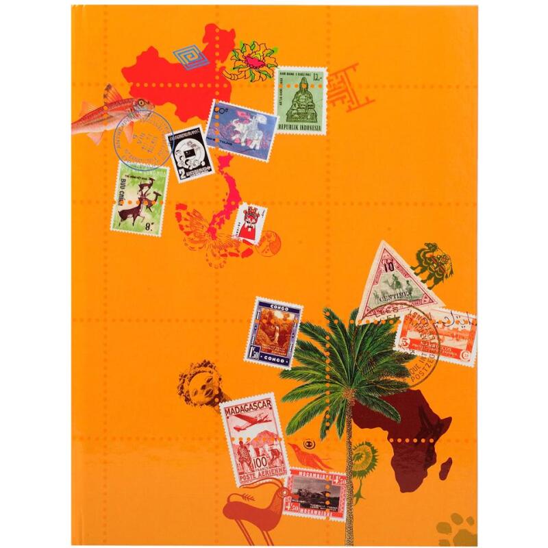 Album de timbres Globe-Trotter 16 pages noires - 22,5x30,5 cm - Visuels assortis