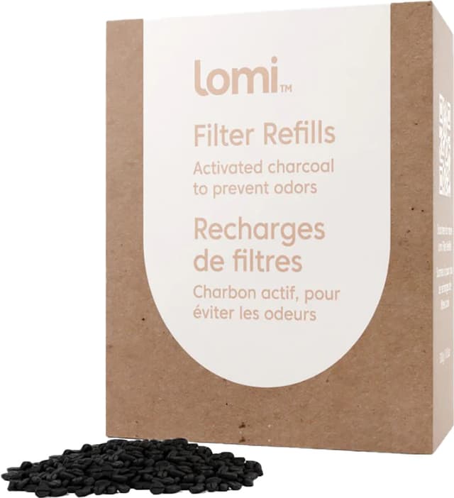 Lomi-Pela filterrefills 80150-LOMICHARCOAL (hvid)