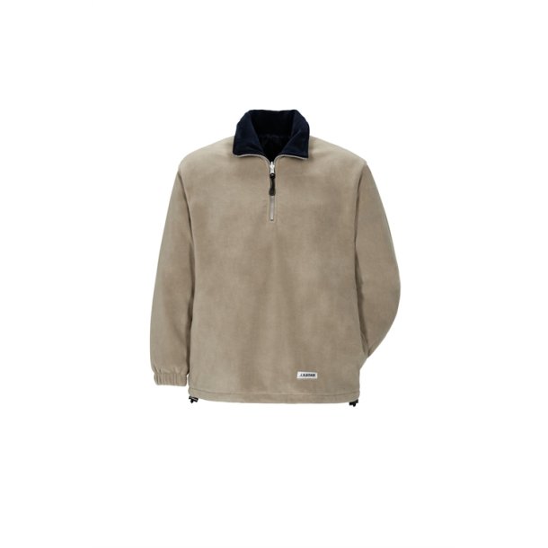 Relax Fleece Trøje Camel/marine