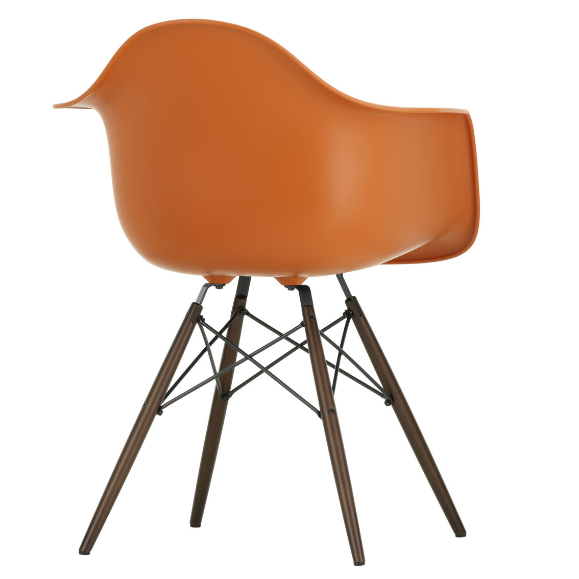 Eetkamerstoel DAW Rusty orange RE esdoorn donker