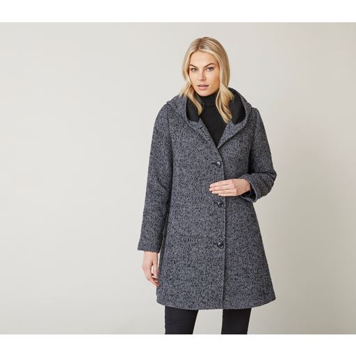 Junge Iben Tweed Frakke, Black Tweed, 36