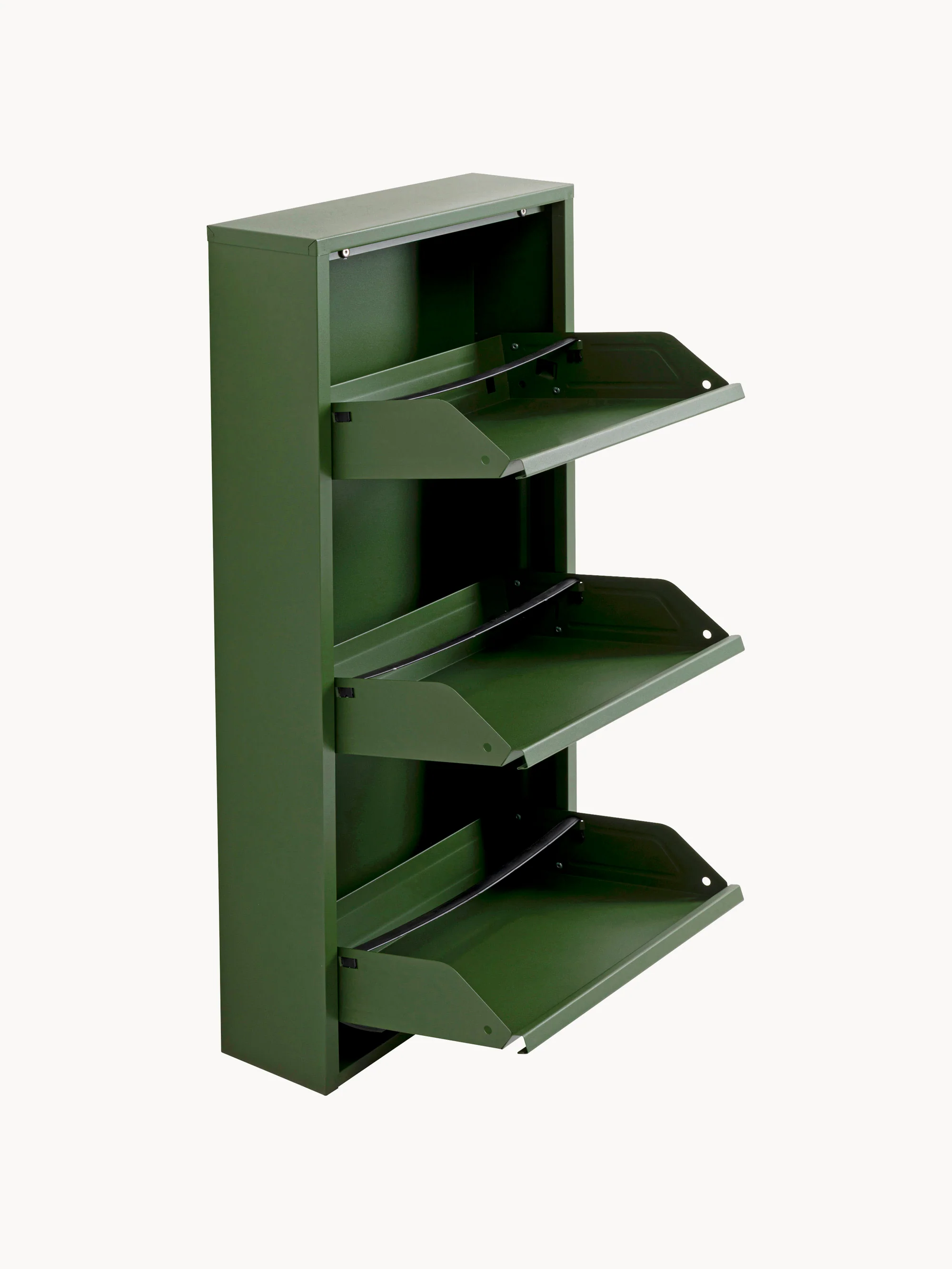 Wand schoenenkast Caruso met opklapbare planken