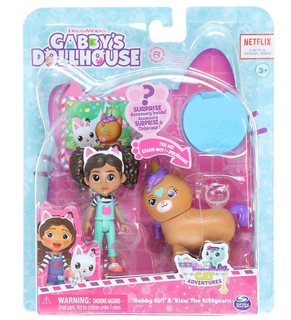 Gabby's Dollhouse S?t - 6 Dele - Gabby Girl & Kico The Kittycorn