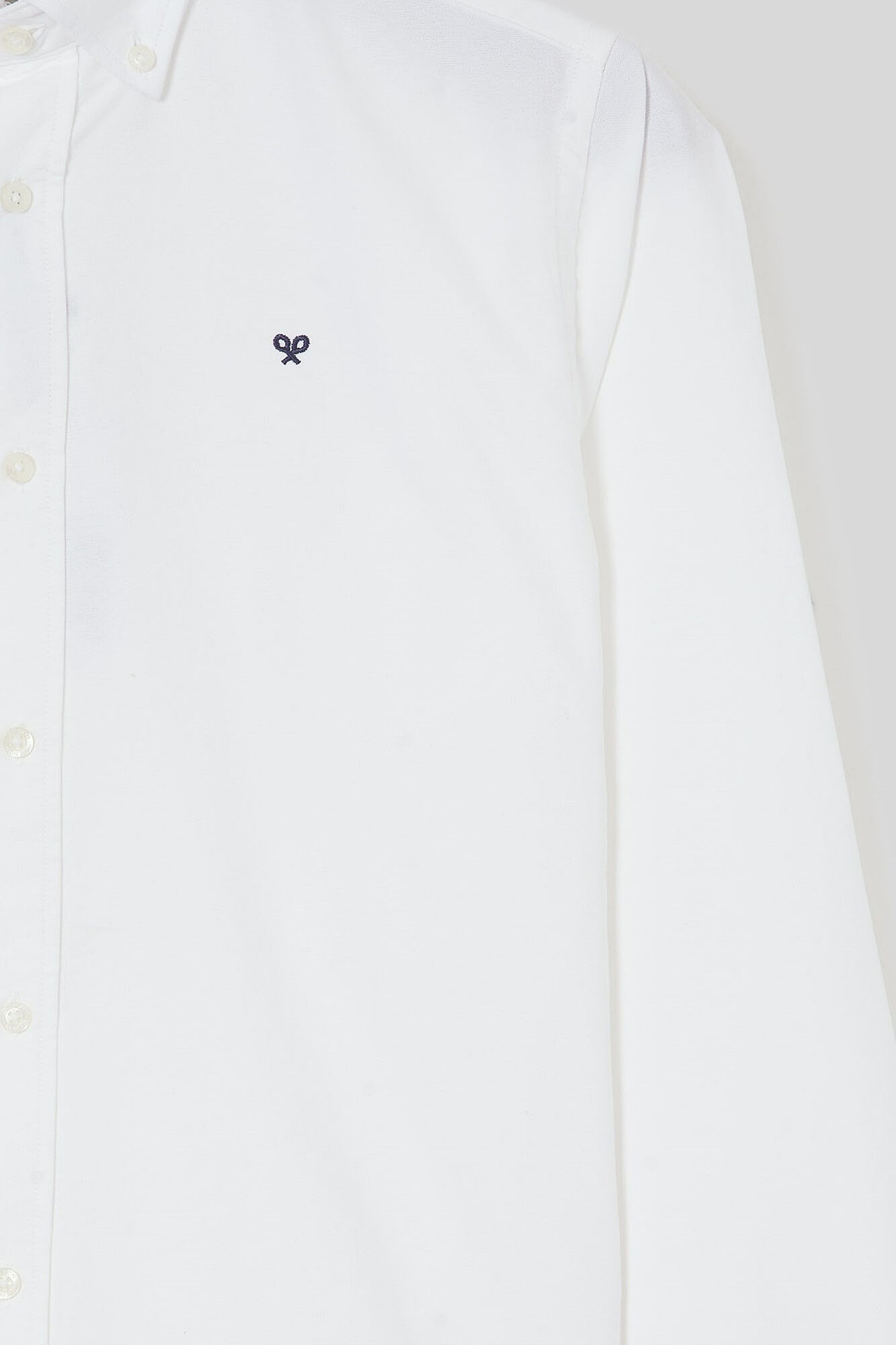 Camisa esportiva branca estilo Oxford - Branca