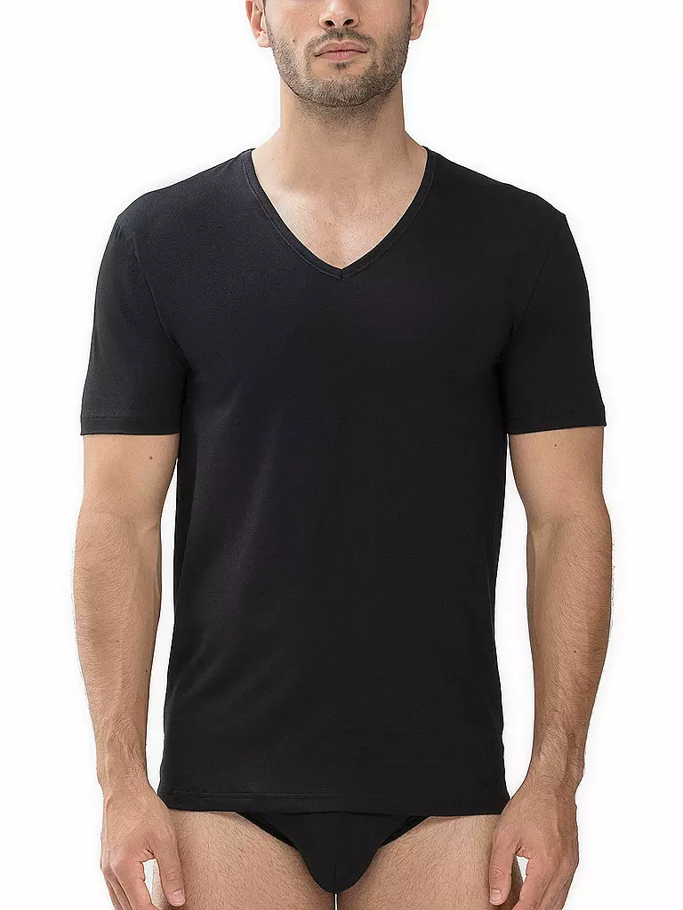MEY T-Shirt Cotton Dry schwarz