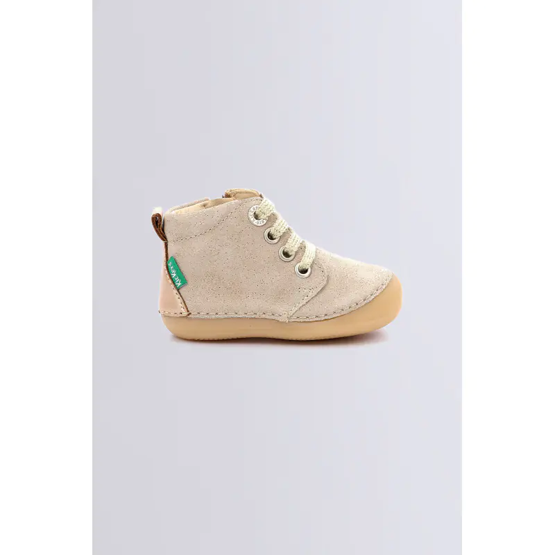 Sonizip Beige champagne BOTTILLONS Cuir Fille