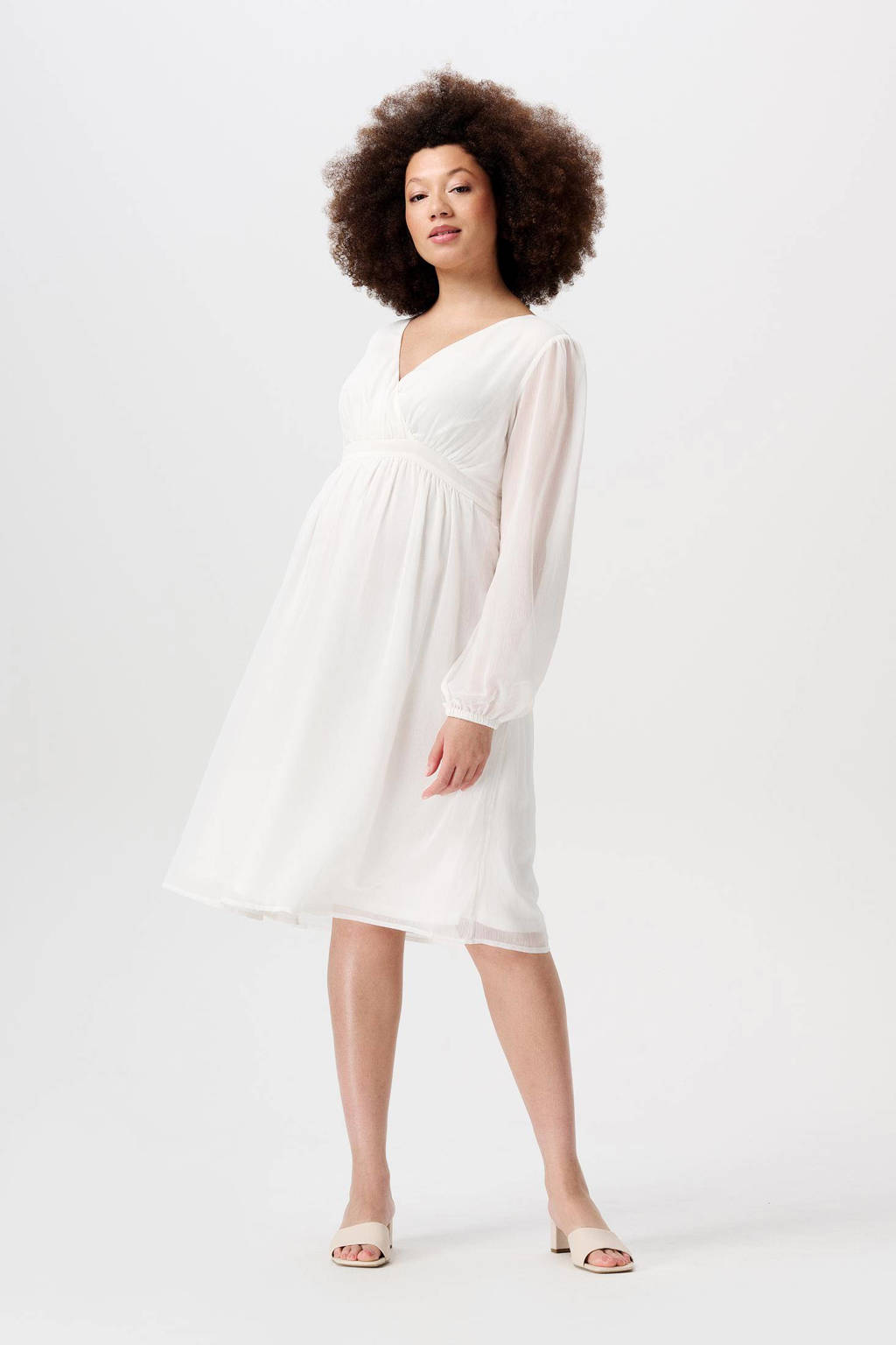 Noppies zwangerschapsjurk Jaya offwhite