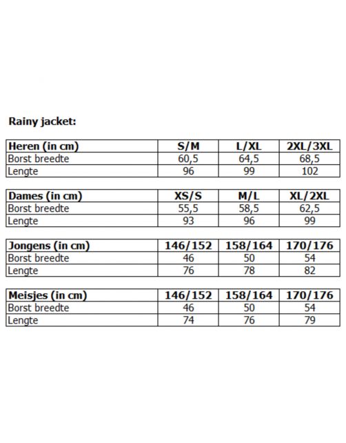 Ardy's Heren Regenjas Zwart - Outdoorjas