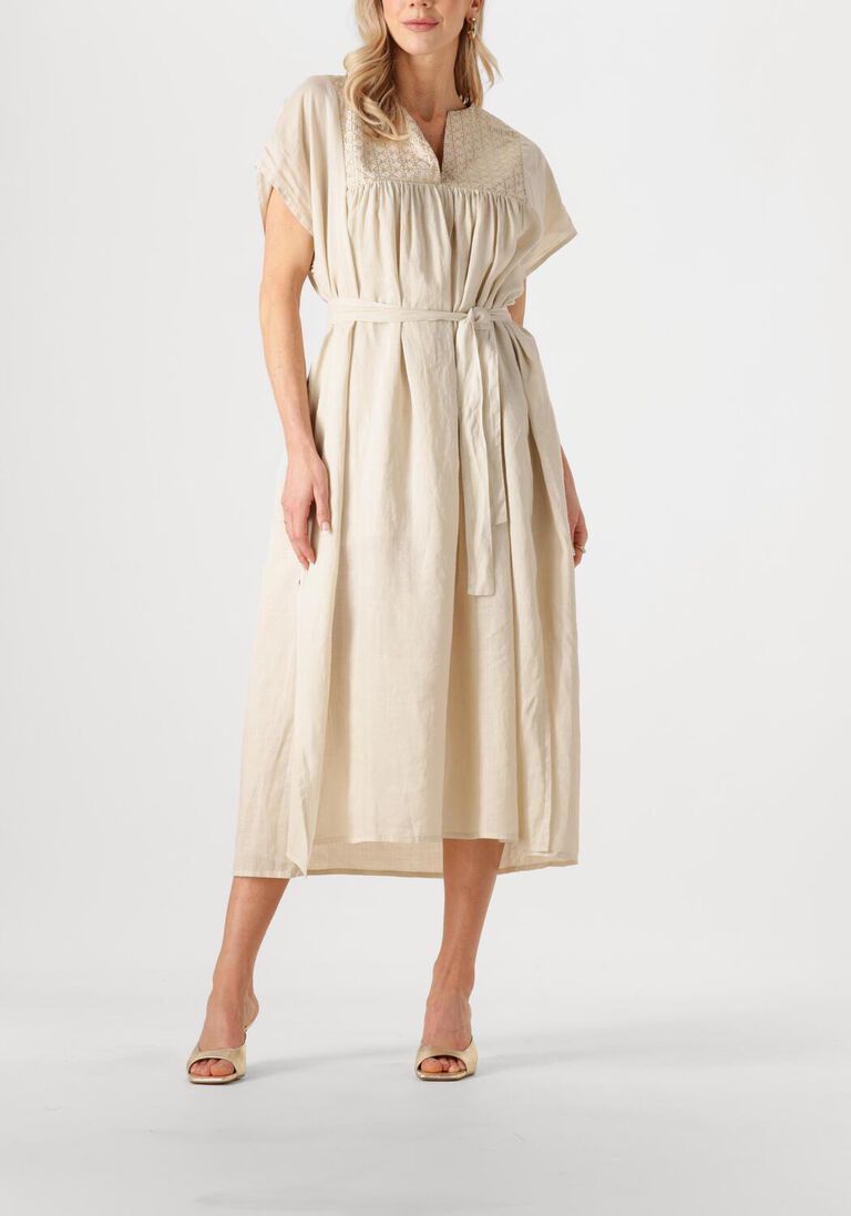 beige greek archaic kori maxi jurk 430825