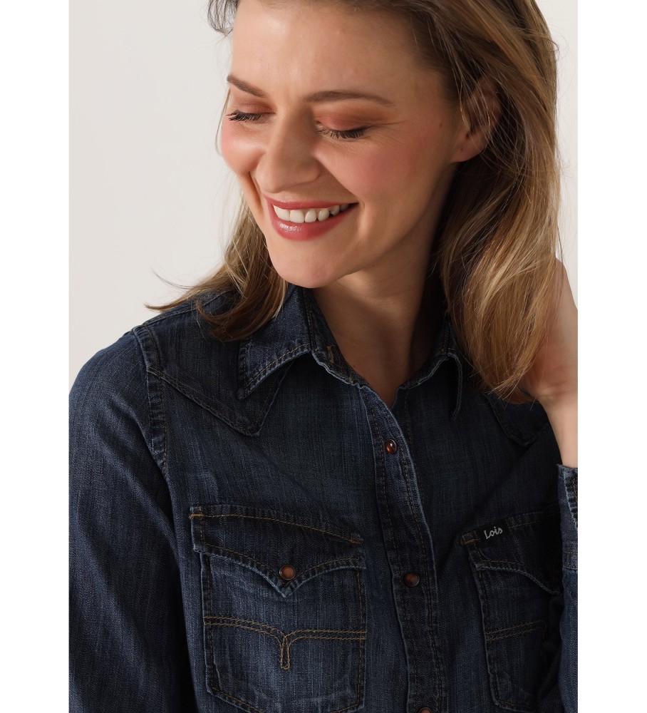 Camisa jeans Lois Navy