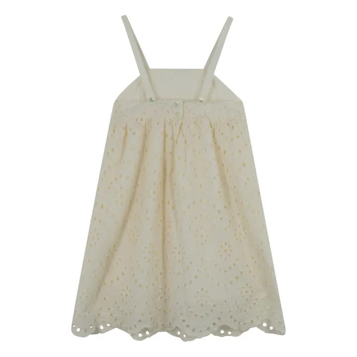 Babe & Tess Robe Ajourée à Bretelles Emily | Blanc