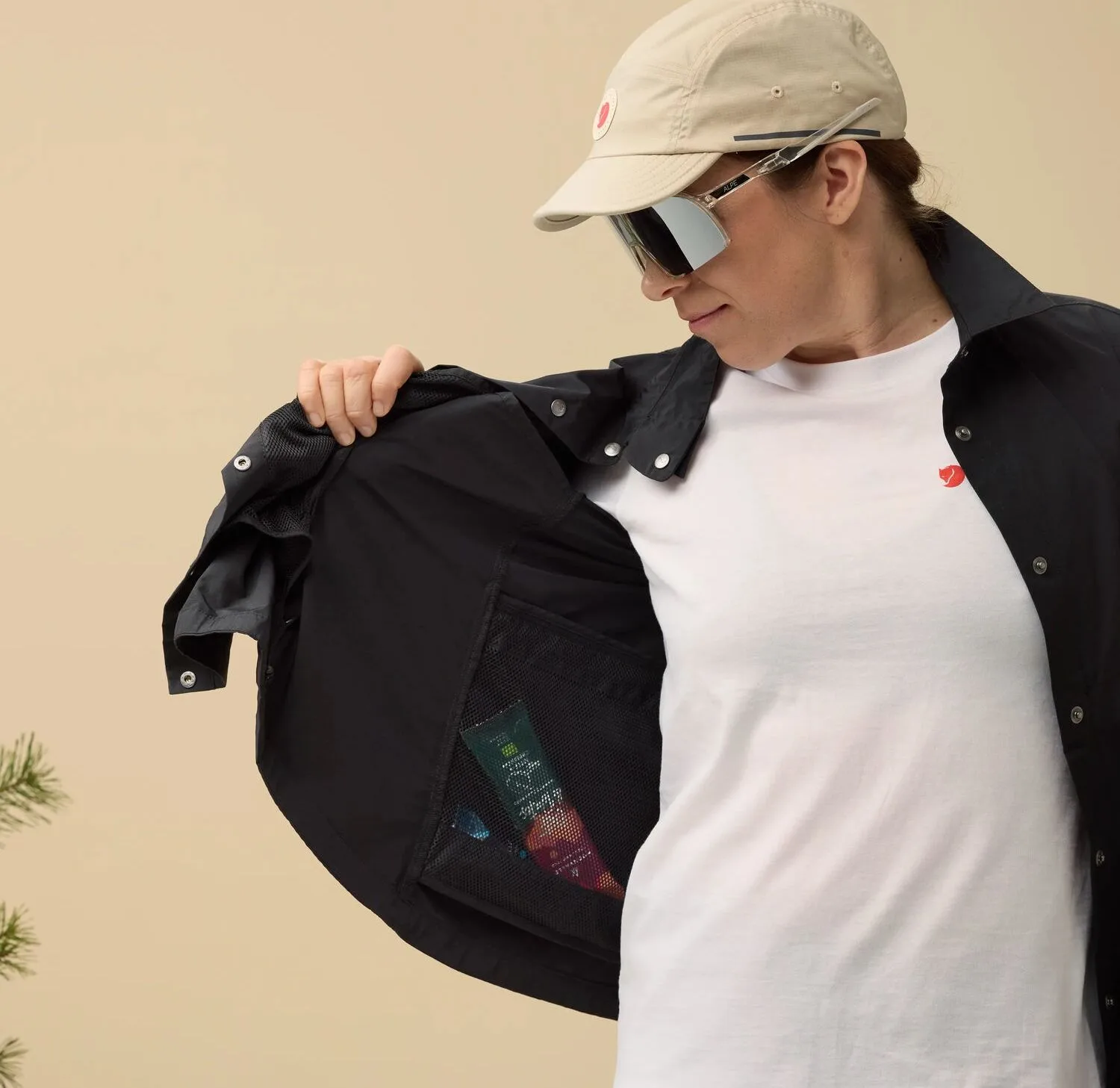 Fjällräven Hoja Rider'S Wind Jacket W Fossil