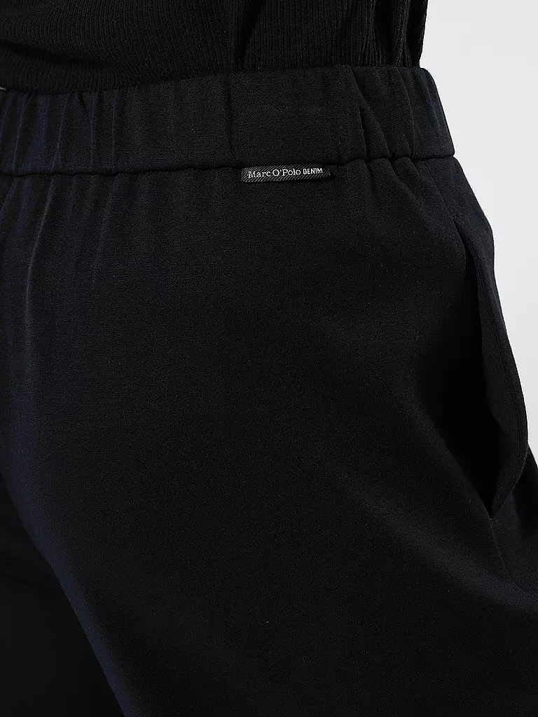 MARC O' POLO DENIM Hose Wide Leg schwarz