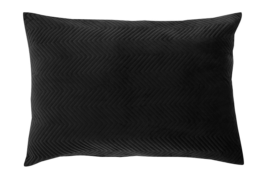 Zikzak hotellputevar Sort. 70x100 cm