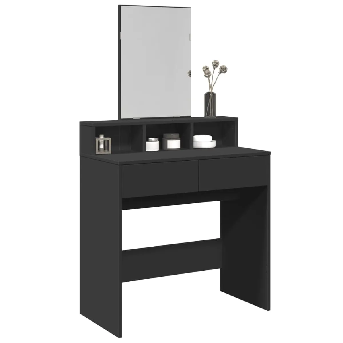 Coiffeuse VIDAXL avec Miroir - Noir