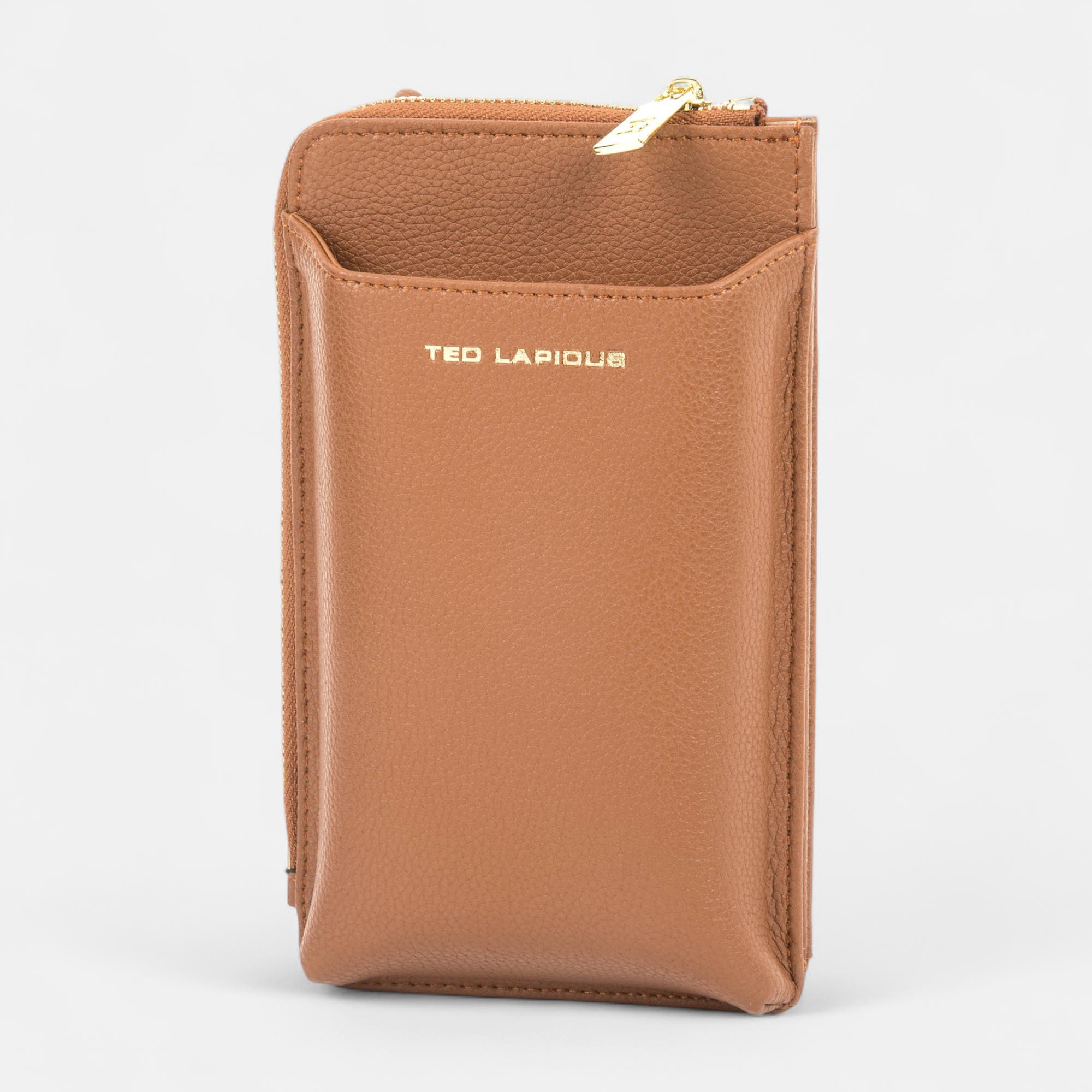 Pochette pour téléphone cognac