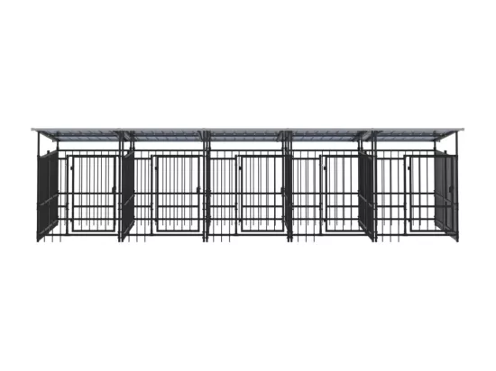 Chenil cage enclos pac noire 491 x 198 x 128 cm 02_0041774