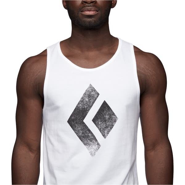 Débardeur escalade BLACK DIAMOND M SS CHALKED UP TANK WHITE