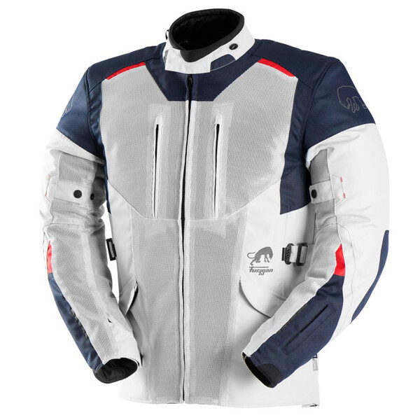 Furygan - Veste Brooks Vented+ Bleu / Gris Clair / Rouge