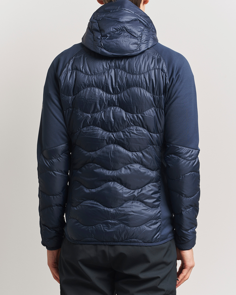 Peak Performance Helium Down Hooded Hybrid Jacket Blue Shadow