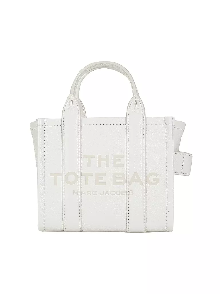 MARC JACOBS Ledertasche - Tote Bag THE MINI TOTE weiss