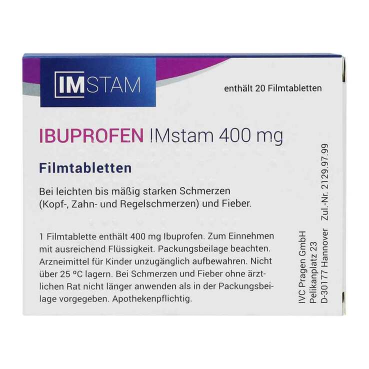IBUPROFEN IMstam 400 mg Filmtabletten, 20 St