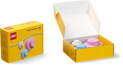 LEGO Knagg 3-pack, Blå/Rosa/Hvit