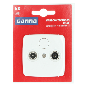 GAMMA K2 Stopcontact Coax Wit