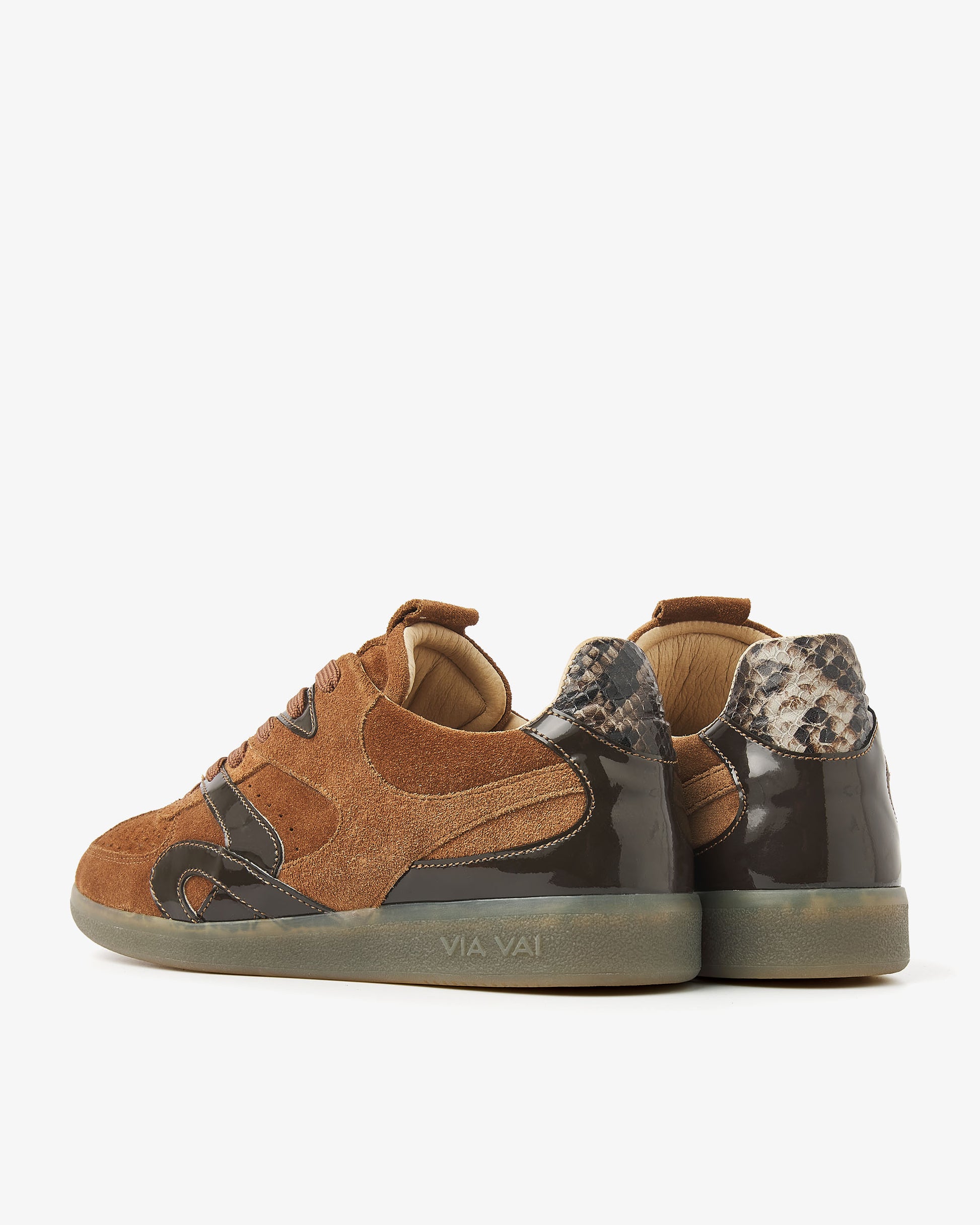 VIA VAI cognac dames sneakers Nilla Macy