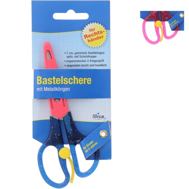 Kinderschere - spitz - für Rechtshänder
