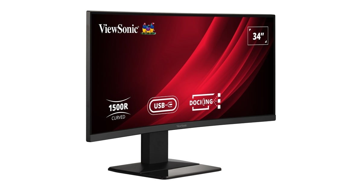 ViewSonicUWQHD Curved Docking Monitor met KVM-switch VG3419C 34