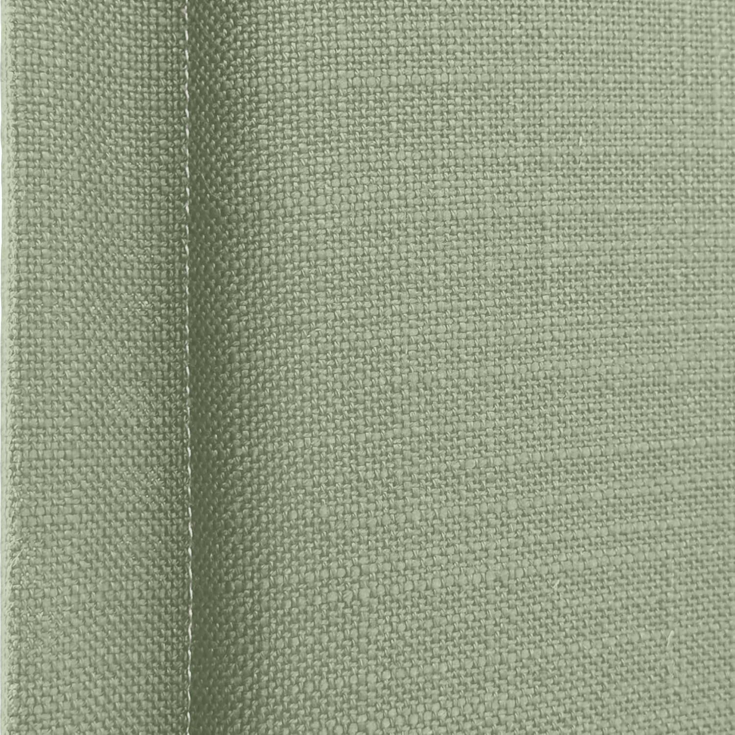 DHOME Plain Natural Leinen Kopfteil mit Einfassung gepolstertes Kopfteil Bett Modernes Schlafzimmer TOP Trending (Grün, 150cm (Betten 150/160))