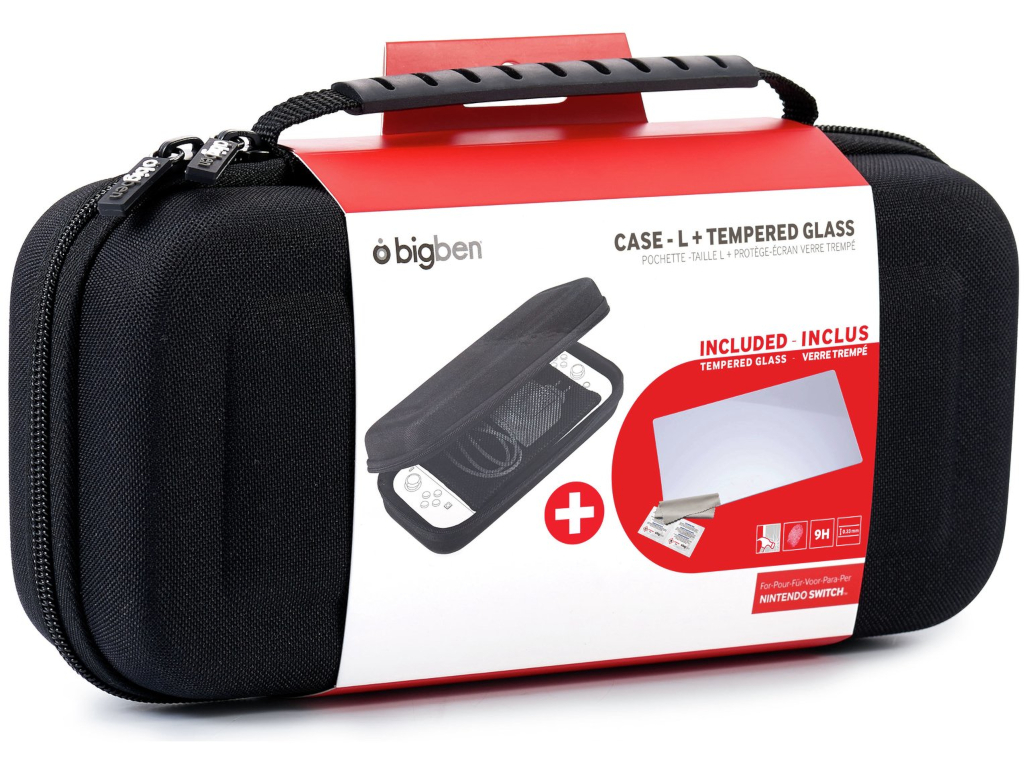 PACK 5 PROTECÇÕES N SWITCH KIT CAIXA L E VIDRO TEMPERADO