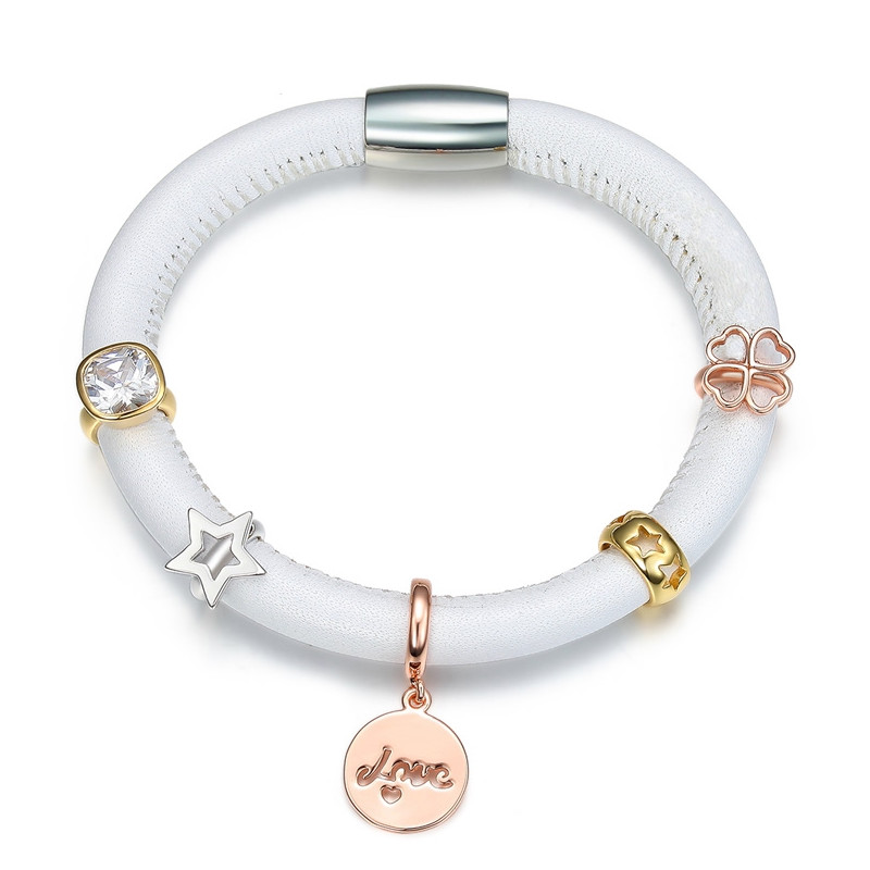 Charms Beads Etoile en Acier Inoxydable