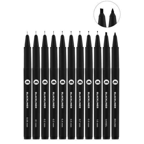 MOLOTOW™ BLACKLINER PERMANENT Complete Set