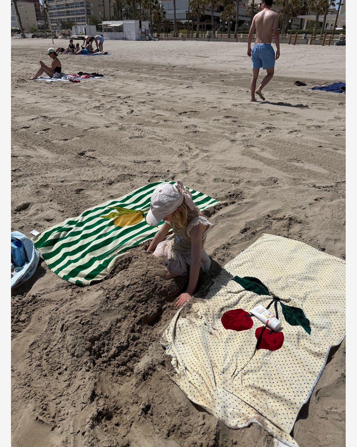 Strandhåndkle 100x70cm – 100% Øko Bomull | Beach Towel