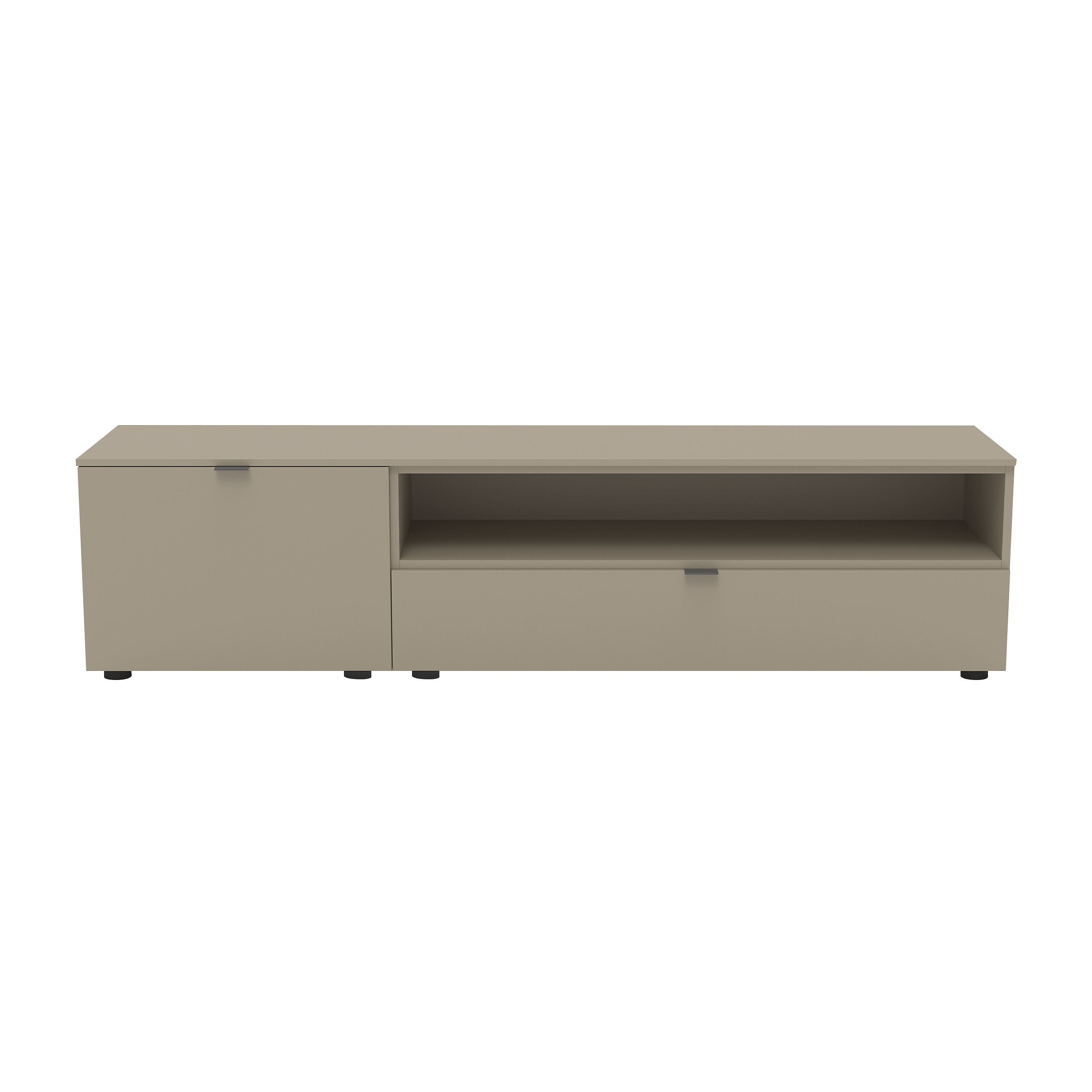 TILL Sideboard - Hellgrau / B: 196.0 cm x T: 41.0 cm x H: 78.4 cm