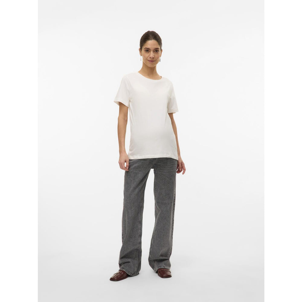 Køb Vero Moda Maternity Medium Grey Denim Vmmtessa Wide Jeans Ra206 Ga Noos