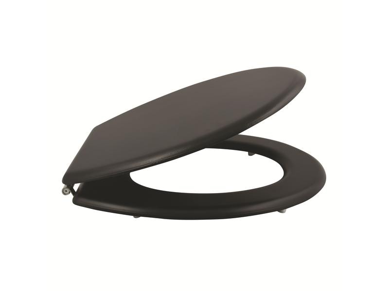 MSV Toilettensitz Schwarz matt WC-Sitz