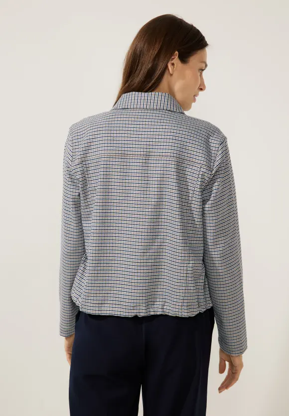 Karojacke mit Tunnelzugband - deep blue
