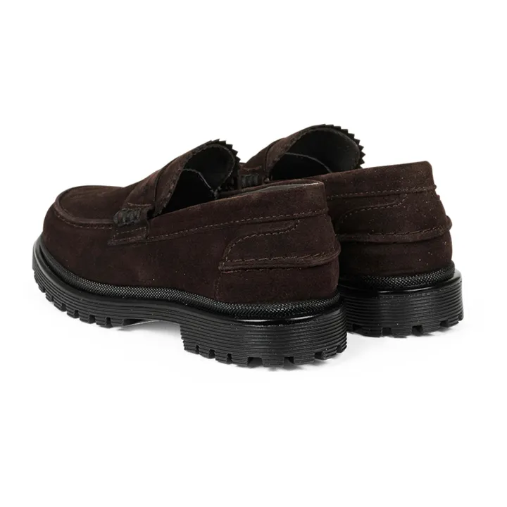 Angulus Mocassins Loafer Suede | Marron