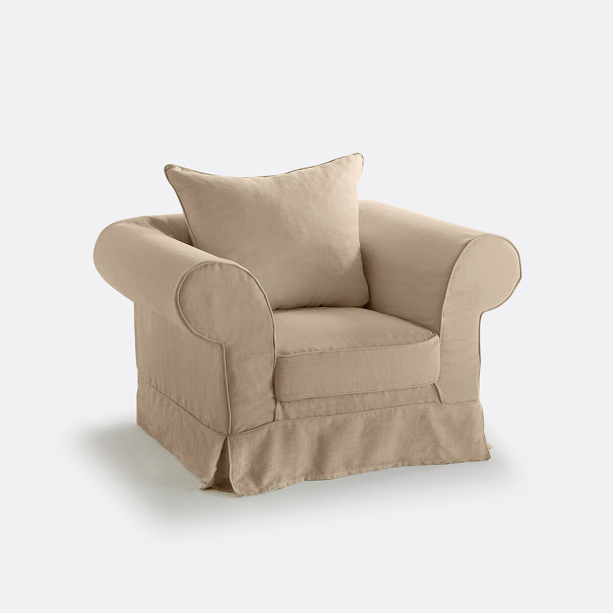 LA REDOUTE INTERIEURS<br>Poltrona em linho grosso, excelente conforto, Adelia