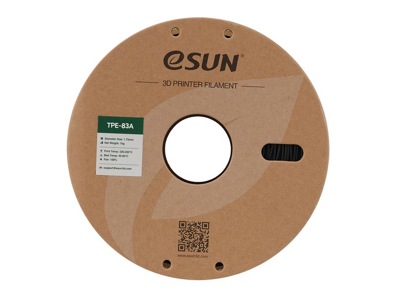 eSun Filament TPU-83A Schwarz 1.75 mm 1 kg TPU-83A Filament